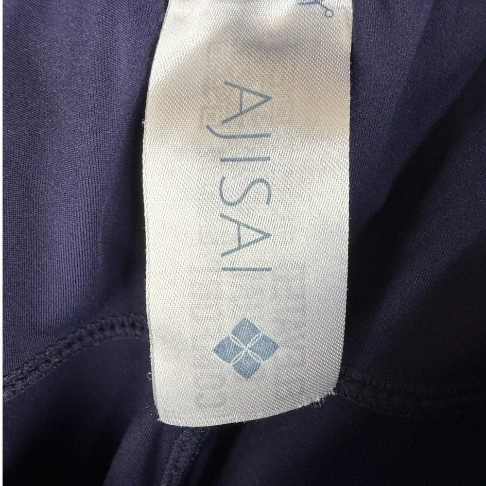 AJISAI Womens Navy Blue Jogger Pants Lightweight Activewear Stretch Size Medium